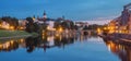 Panorama of Pisek, Czechia