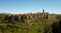 Panorama of Pitigliano town in Tuscany