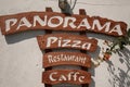 Panorama Pizza Restaurant Sign