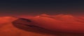 A panorama of the planet Mars