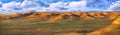 Panorama plateau Ustyurt in Kazakhstan Royalty Free Stock Photo