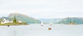 Panorama of Plockton. Royalty Free Stock Photo