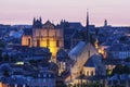 Panorama of Poitiers with Cathedral of Saint Peter