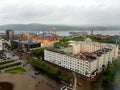 Panorama of the polar port city of Murmansk