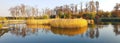 Panorama of ponds in Mezhigorye Kyiv region Novi Petrivtsi