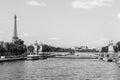 Pont Alexandre III Bridge with Eiffel Tower. Paris, France Royalty Free Stock Photo