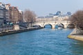 Panorama with Pont Neuf in Paris