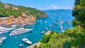 Panorama of Portofino town Royalty Free Stock Photo