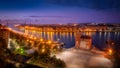 Panorama of Portugalete and Getxo Royalty Free Stock Photo