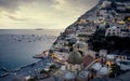 Panorama of Positano town on Amalfi Coast, Italy Royalty Free Stock Photo