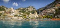Panorama of Positano town, Amalfi coast, Italy Royalty Free Stock Photo