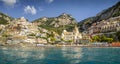 Panorama of Positano town, Amalfi coast, Italy Royalty Free Stock Photo
