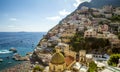 Panorama of Positano town, Amalfi Coast, Italy Royalty Free Stock Photo