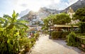 Panorama of Positano town in Italy