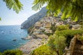 Panorama of Positano town in Italy