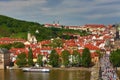 Panorama, prague castle, Charles Bridge, Moldau, Prague, Czech republic Royalty Free Stock Photo