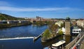 Panorama of the Prague Castle, old houses, Prague, Czech Republic Royalty Free Stock Photo