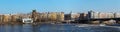 Panorama of Prague waterfront Royalty Free Stock Photo