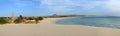 Panorama of Praia de Chaves Beach, Boa Vista, Cape Verde Royalty Free Stock Photo