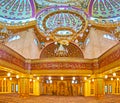 Panorama of preayer hall of Al Sahaba mosque in Sharm El Sheikh, Egypt
