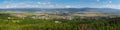 Panorama of Prievidza and Bojnice city