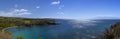 Panorama of pristine snokeling waters