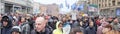 Panorama of protest manifestation