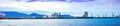 Panorama of Puerto de Castellon - commercial industrial port Royalty Free Stock Photo