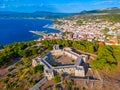 Panorama of Pylos castle in Greece Royalty Free Stock Photo