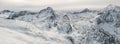 Panorama of Pyrenees mountains