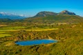 Panorama of Pyrenees near Spanish village Bailo Royalty Free Stock Photo
