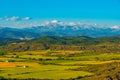 Panorama of Pyrenees near Spanish village Bailo Royalty Free Stock Photo