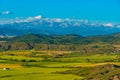 Panorama of Pyrenees near Spanish village Bailo Royalty Free Stock Photo