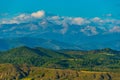 Panorama of Pyrenees near Spanish village Bailo Royalty Free Stock Photo