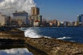 Panorama of quay of Havana Royalty Free Stock Photo