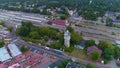 Panorama Railway Station Otwock Dworzec Kolejowy Aerial View Poland