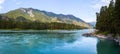 Panorama of the rapid river of Katun Royalty Free Stock Photo
