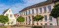 Panorama of the Rathausmarkt square in Schleswig Royalty Free Stock Photo