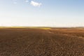 Panorama Recently Plowed Farmland