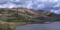 Panorama of red hills near Kelly, Wyoming Royalty Free Stock Photo