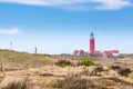 Panorama with lighthouse Texel Netherlands Royalty Free Stock Photo