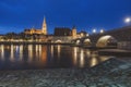 Panorama of Regensburg at evening Royalty Free Stock Photo
