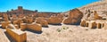 Panorama of Rayen streets, Iran Royalty Free Stock Photo