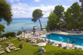 Panorama of the resort in Corfu