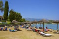 Panorama of the resort in Corfu