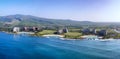 Panorama of the resorts on the west side of Oahu, Hawaii