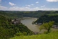 Panorama of the Rhine Valley near the Loreley