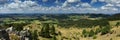 Panorama of the Rhoen low mountain range