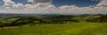 Panorama of the Rhoen low mountain range