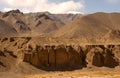 Panorama ridge hike in the middle of the Pamir Mountains, Royalty Free Stock Photo